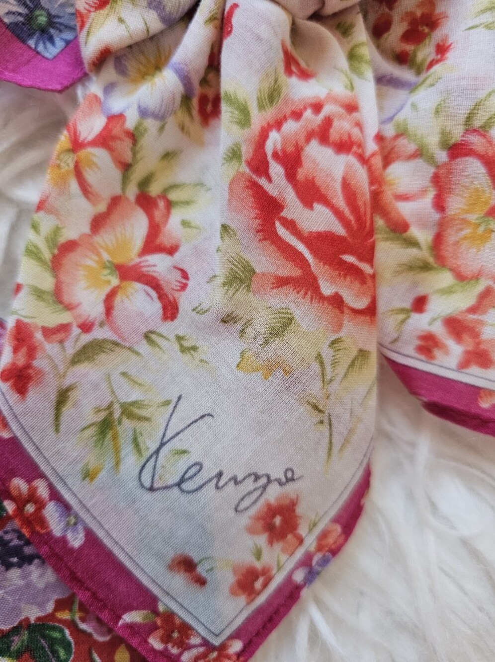 Kenzo: Pick 1 Vintage Scarf/Charm - Picture 9 of 12